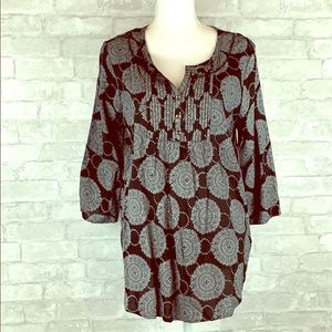 Casual Black/white Blouse -Large